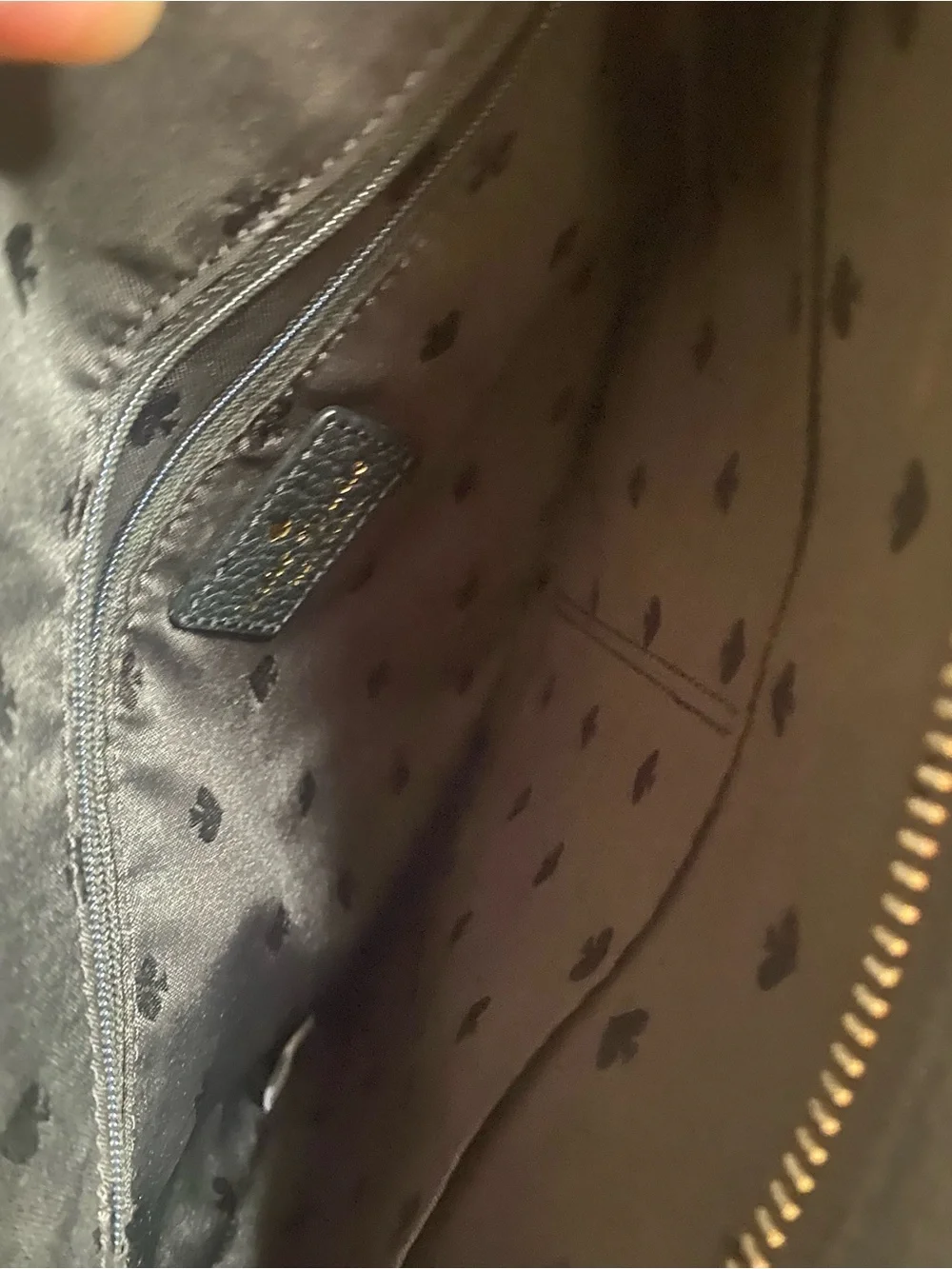 kate spade Black Pebbled Leather Messenger Crossbody